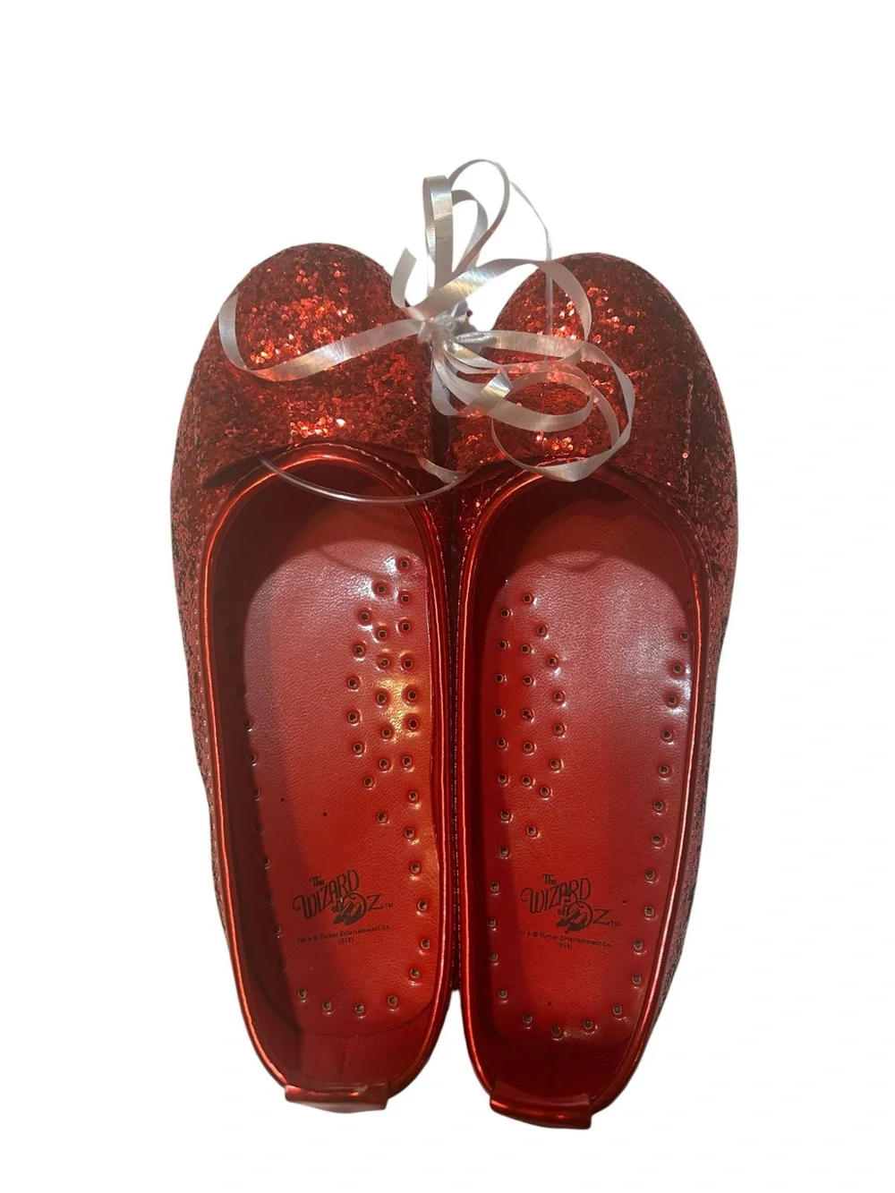 Rubie’s Wizard of Oz Dorothy Ruby Red Sequin Shoes Child Large 2-3 NIB Costume